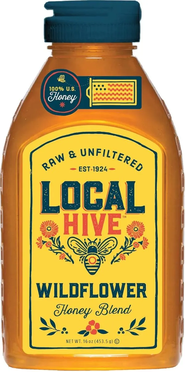 🍯 Local Hive Wildflower Raw Unfiltered Honey – 16oz